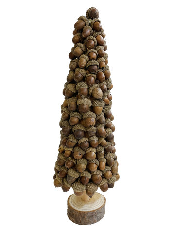 Acorn tree wooden base - natural