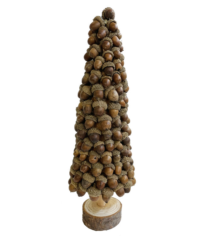 Acorn tree wooden base - natural