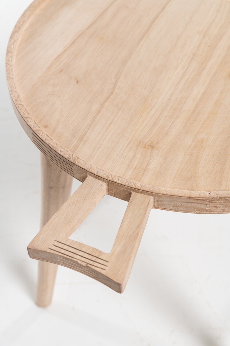 Ethiopian coffee table - natural