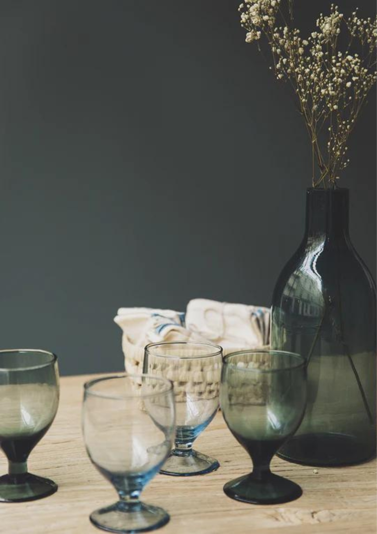 Caravane Recycled balloon glass Hera - ecume