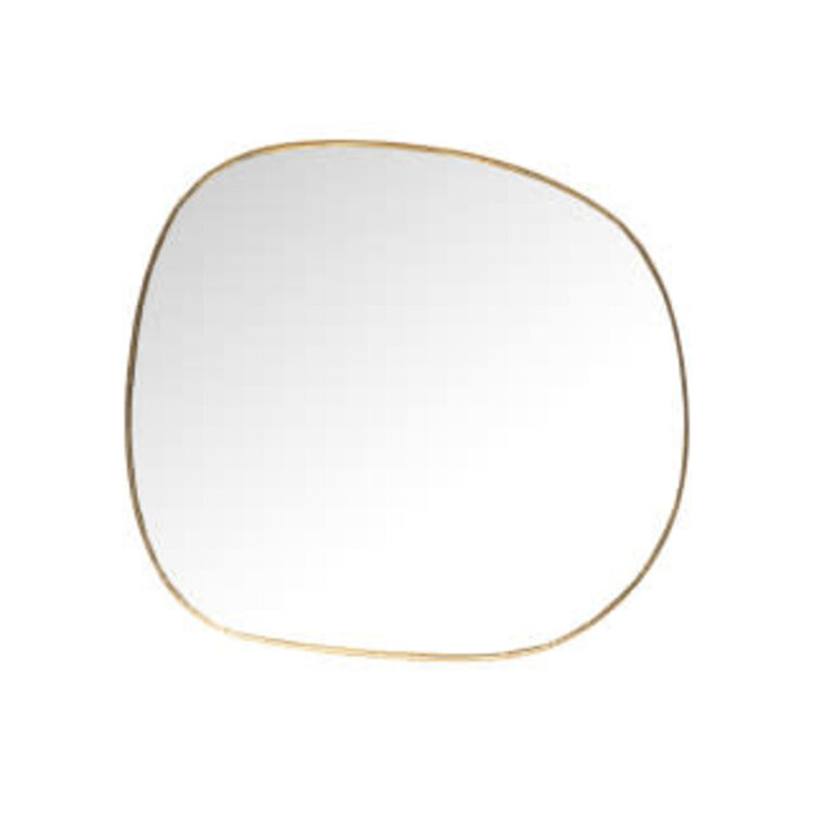 Caravane Ame hand geplooide messing spiegel