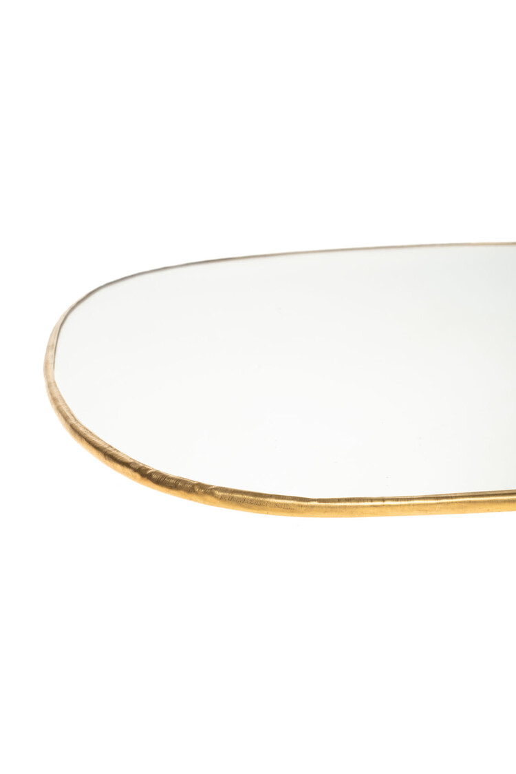 Caravane Ame hand geplooide messing spiegel