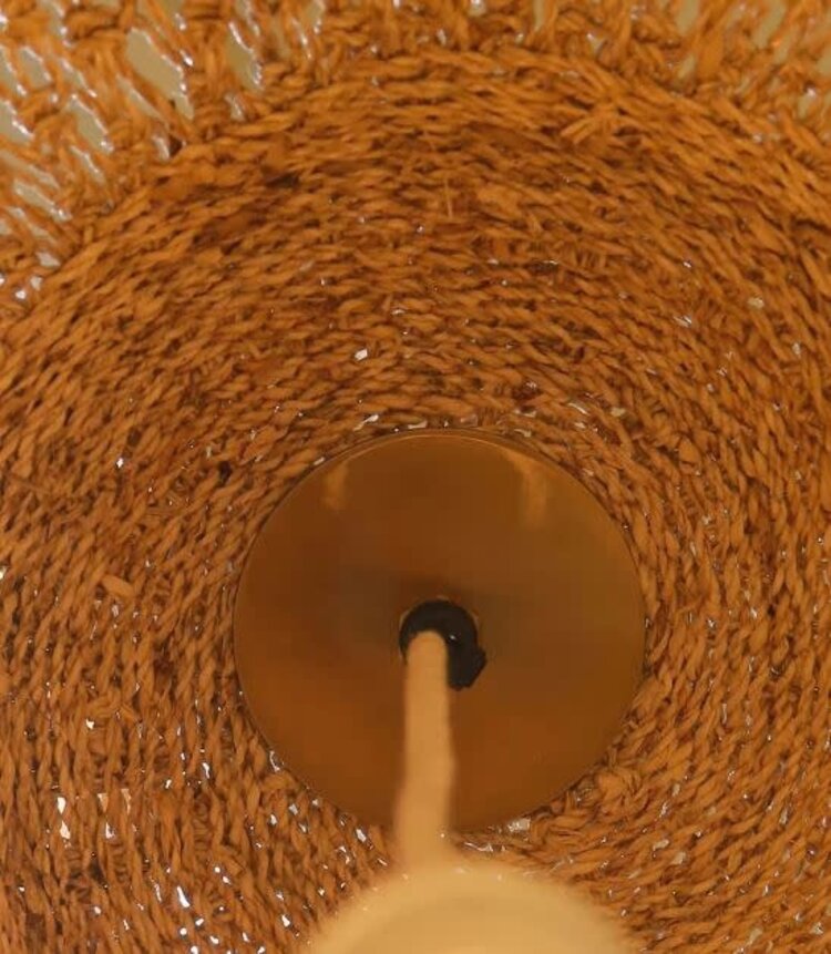 Caravane Balbi banana-fibre hanging ceiling light 'boule' XL - natural