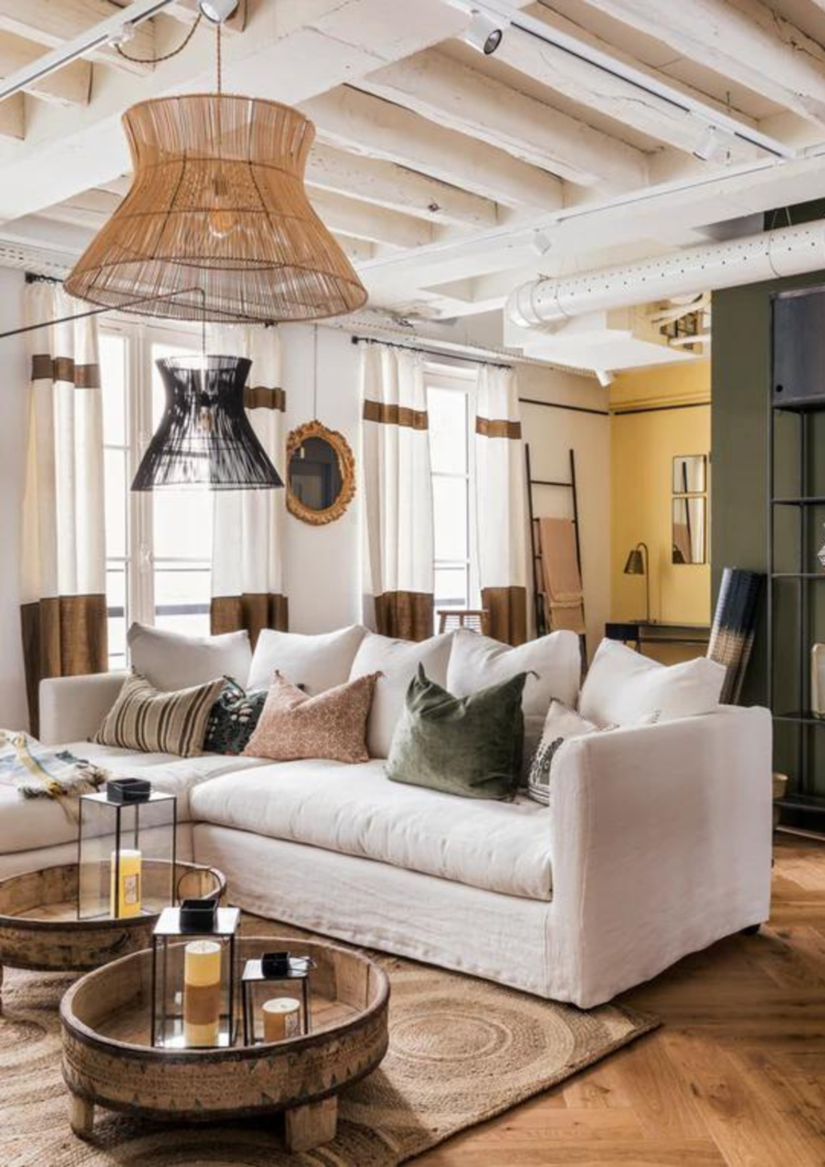 Caravane Halo rotan hanglamp - natural