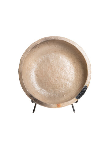 Plate with stand - natural