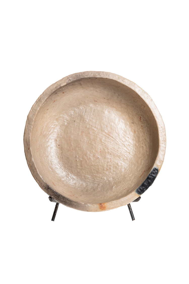 Plate with stand - natural