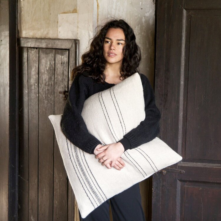 Libeco The Moroccan deco kussen - stripe - 63x63cm