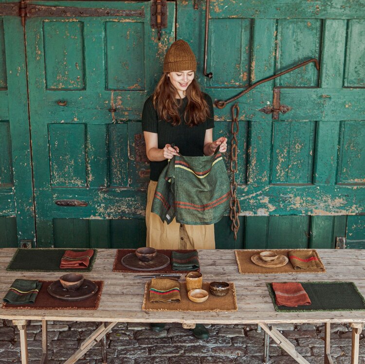 Libeco George napkin - stripe