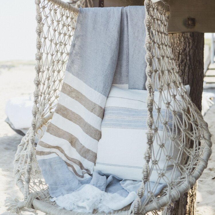 Libeco The Belgian Towel - ash stripe