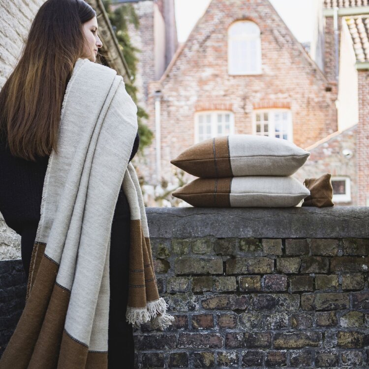 Libeco Gus throw - stripe