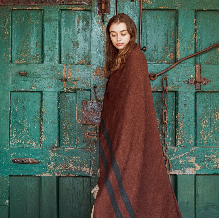 Libeco Juniper throw - leather