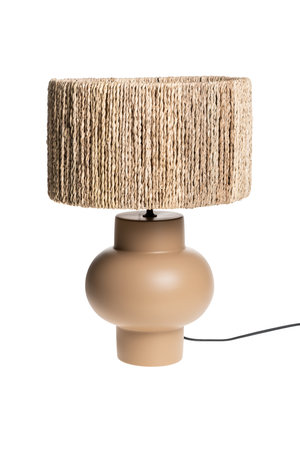 Table lamp bulb beige - palmier natural