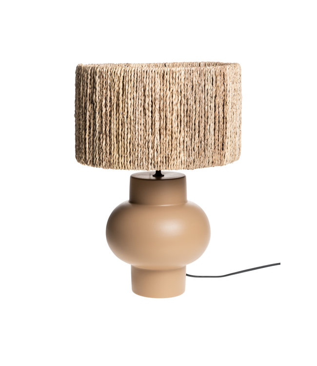 Table lamp bulb beige - palmier natural