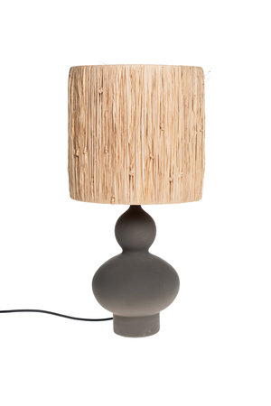 Tine K Home Table lamp raffia/clay - smoke