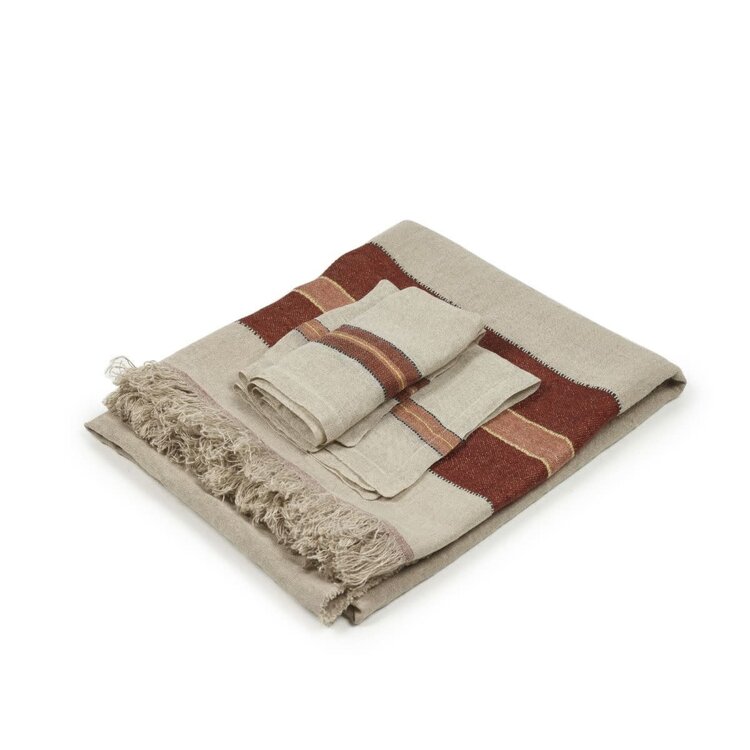 Libeco The Belgian Table Throw tafelkleed - Fisherman