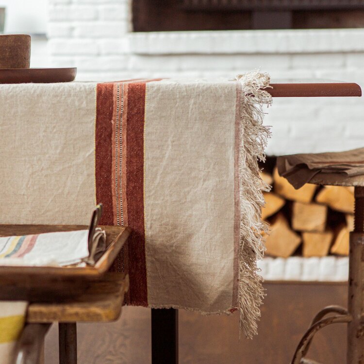 Libeco The Belgian Table Throw tafelkleed - Fisherman