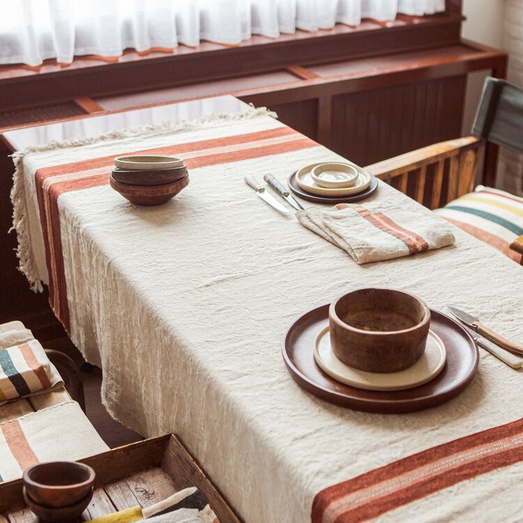 Libeco The Belgian Table Throw tablecloth - Fisherman