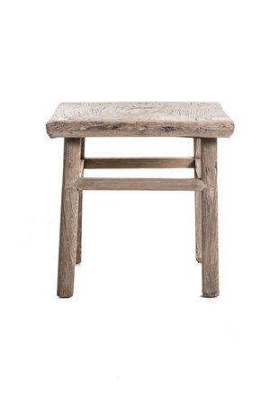 Square side table, elm  #19