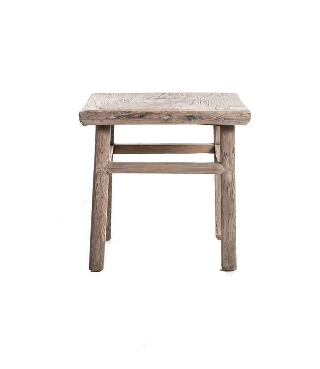 Square side table, elm  #19