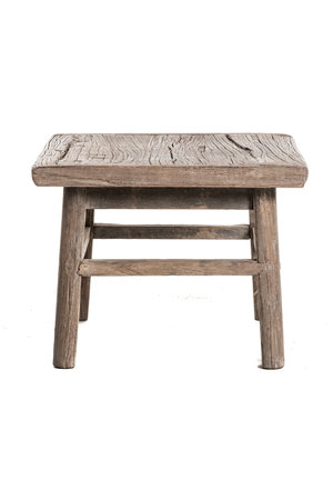 Square side table, elm #17