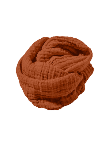 Linge Particulier Linnen sjaal - sienna