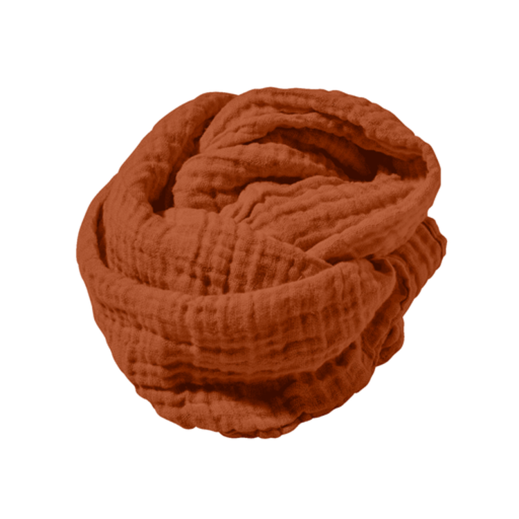 Linge Particulier Linnen sjaal - sienna