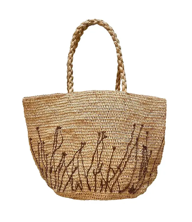 Alice flower bag M - natural