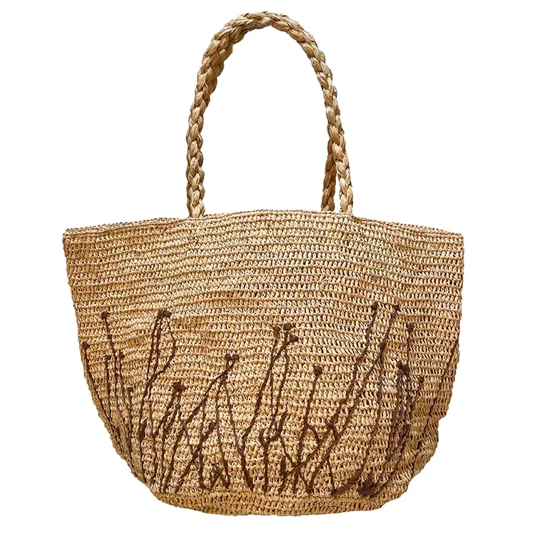 Alice flower bag M - natural