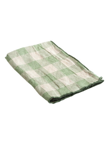 Maison de Vacances Napkin bourdon, toile vintage vichy - sauge
