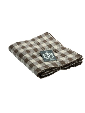 Maison de Vacances Tafelkleed bourdon, toile vintage vichy - noisette