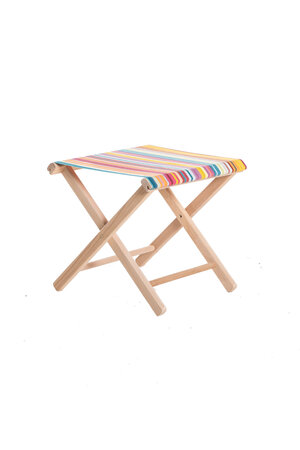 Foldable stool - jour de fete sunbrella multico