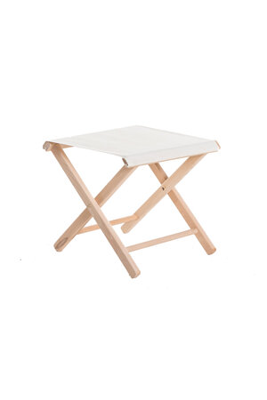 Foldable stool - oxford ecru/lin