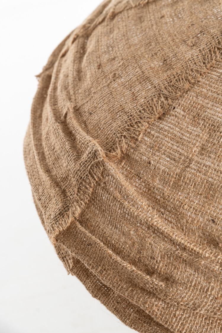 Hanglamp bizz jute - oval - camel fringe