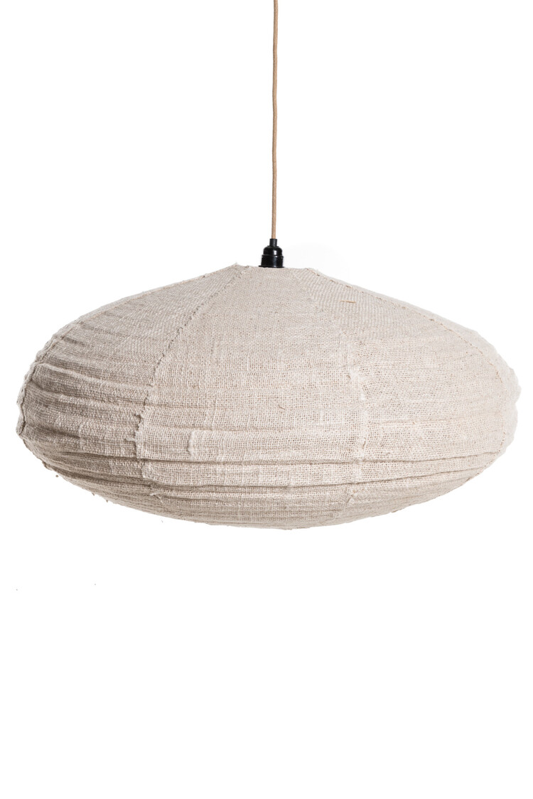 Pendant bizz kapok tree - oval - beige