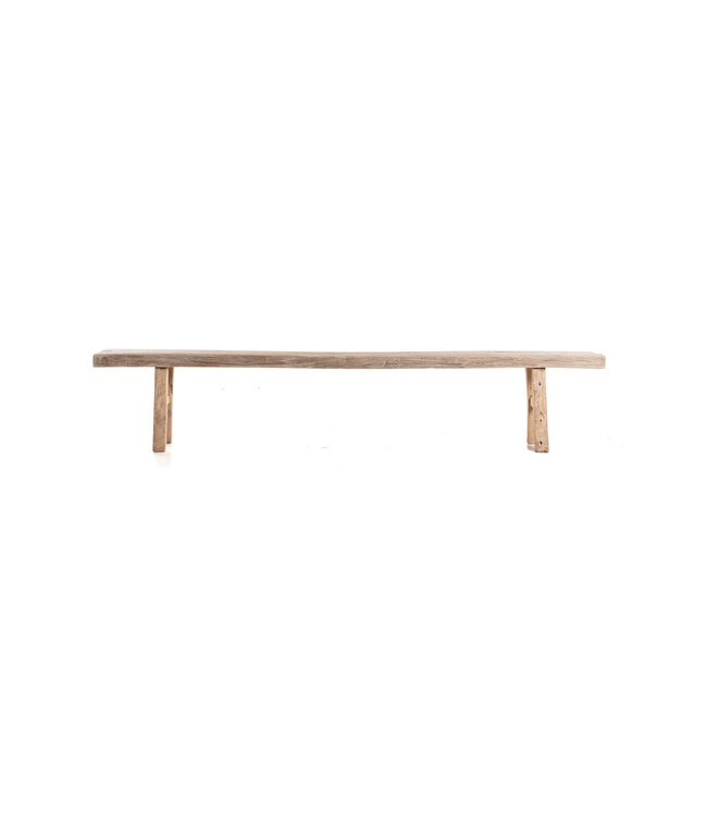 Bench weathered elm wood - 260cm