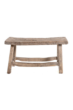 Old rectangular side table elm wood #34