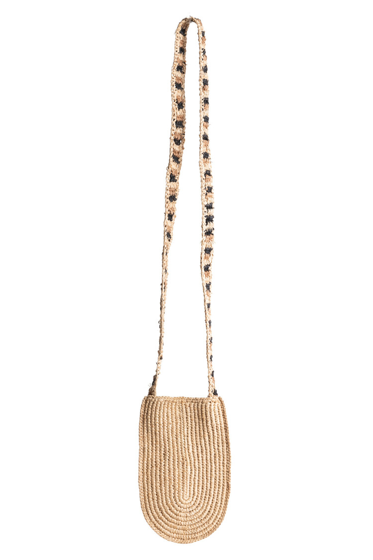 Phone bag Thé - natural/black