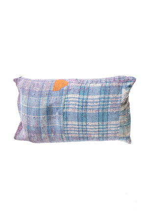 Kantha sari cushion #21