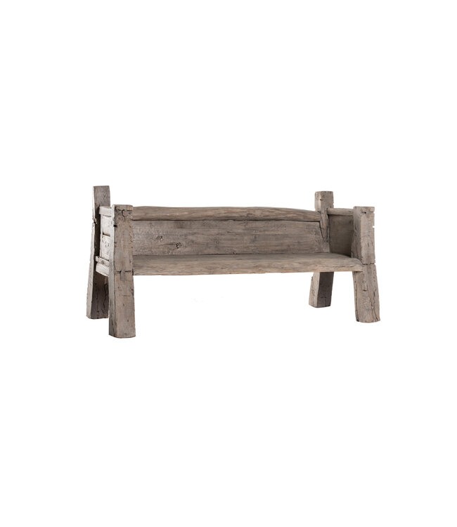 Very sturdy robust bench with backrest