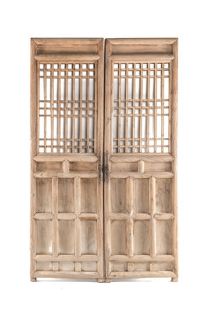 Set of 2 old Chinese door panels #11