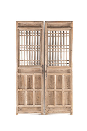 Set van 2 oude Chinese deurpanelen #10
