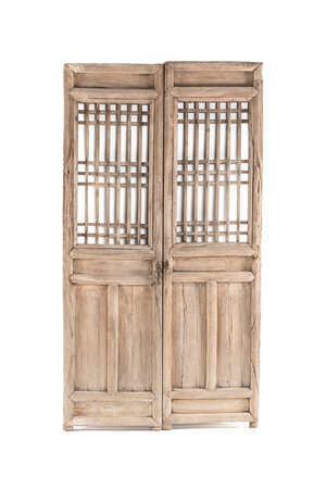 Set of 2 old Chinese door panels #6