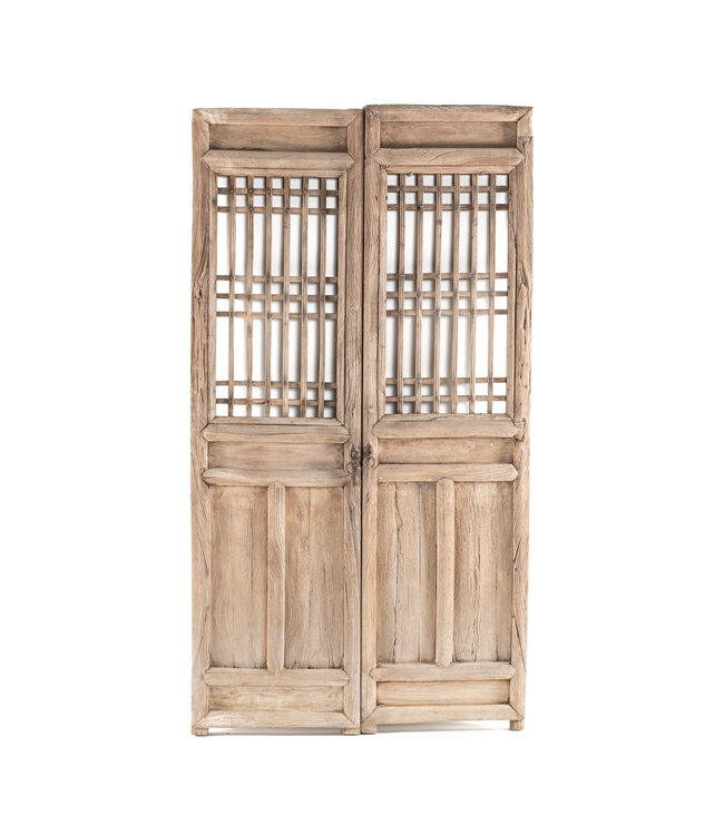 Set van 2 oude Chinese deurpanelen #6