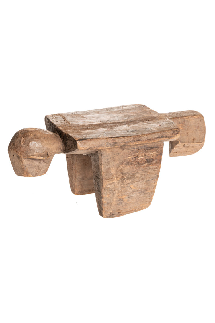 Old stool Lobi 2 heads #7