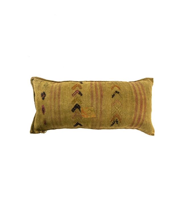 Vintage kilim grain sack cushion #28