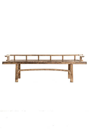 Authentic bench with bamboo seat - 200 cm