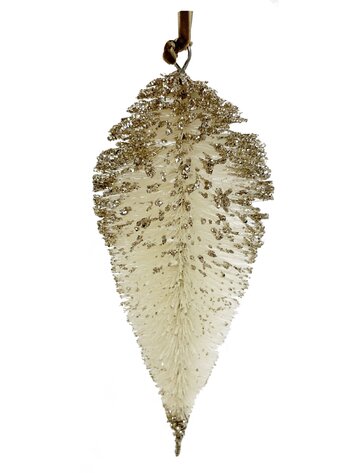 Sisal glitter druppel - gebleekt champagnekleur