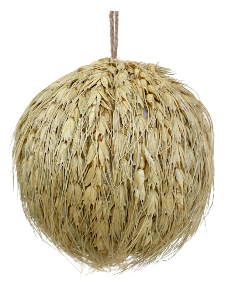 Kerstbal uit graan -  naturel