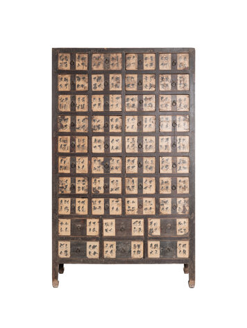 Unieke Chinese apothekerskast, Shanxi - 19e eeuw
