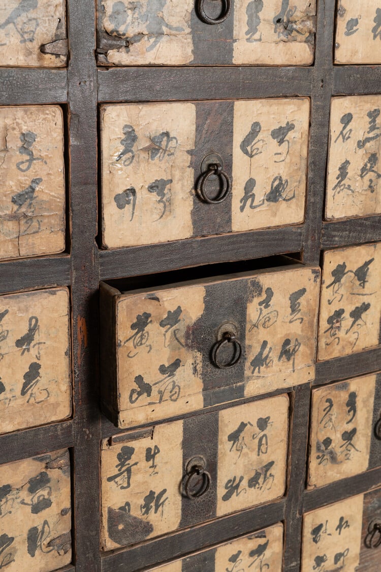 Unieke Chinese Apothekerskast, Shanxi - 19e Eeuw